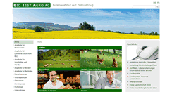 Desktop Screenshot of bio-test-agro.ch